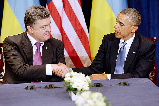Обама и Порошенко сошлись во мнении о необходимости давления на Россию