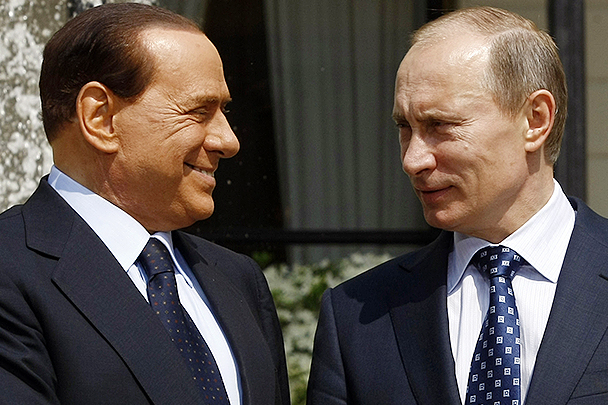Путин заехал в гости к Берлускони после официальных встреч в Милане