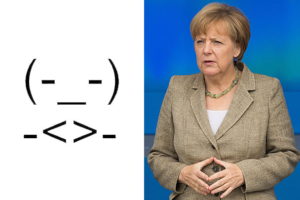 Пользователи интернета придумали для Меркель собственный смайл