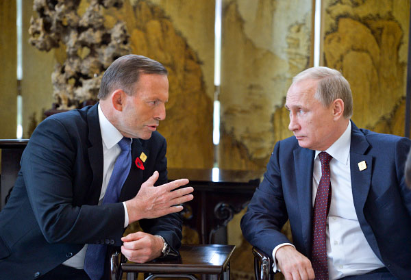 Песков: На встрече Путина с Эбботтом не звучало жестких выражений
