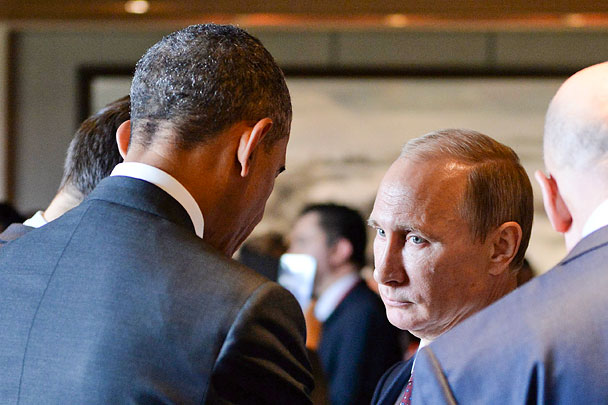 Песков назвал темы разговора Путина и Обамы
