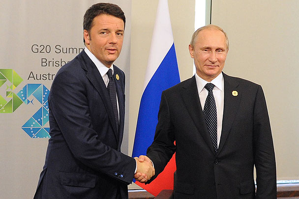 Путин обсудил ситуацию на Украине с итальянским премьером 