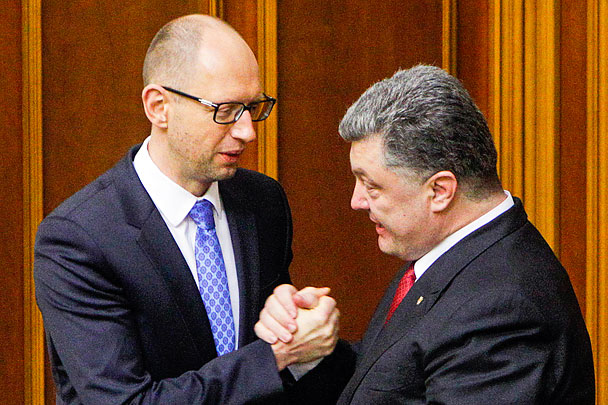 Транш МВФ примирил Яценюка и Порошенко