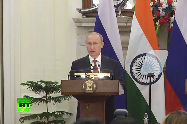 Путин согласился с оценкой Моди отношений России и Индии