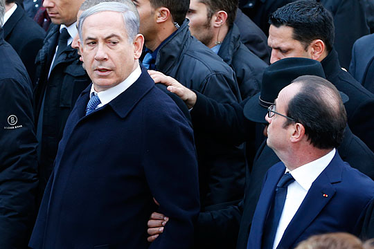 Олланд попросил Нетаньяху не приезжать в Париж