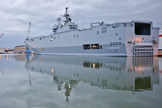 Штаб ВМФ: Российские моряки рассчитывают вернуться в Сен-Назер за «Мистралем» в марте