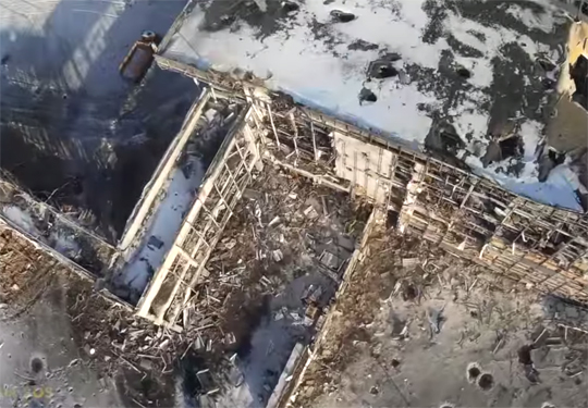 Опубликовано видео разрушенного аэропорта Донецка
