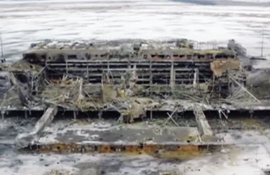 ТВ показало, как выглядит аэропорт Донецка после четырех дней боев