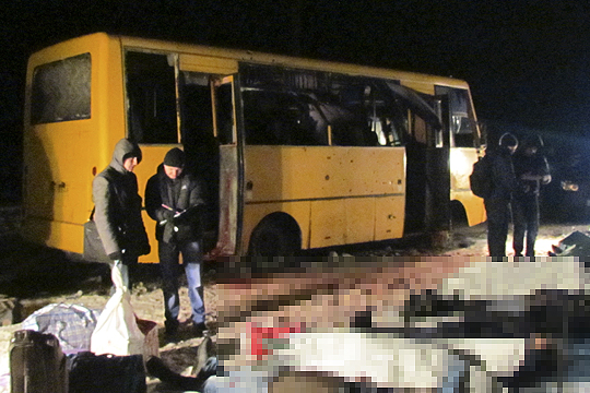 Водитель взорвавшегося под Волновахой автобуса: Это сработала осколочная мина