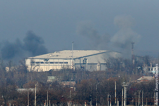 Украинские силовики обстреляли донецкий аэропорт из «Пиона»