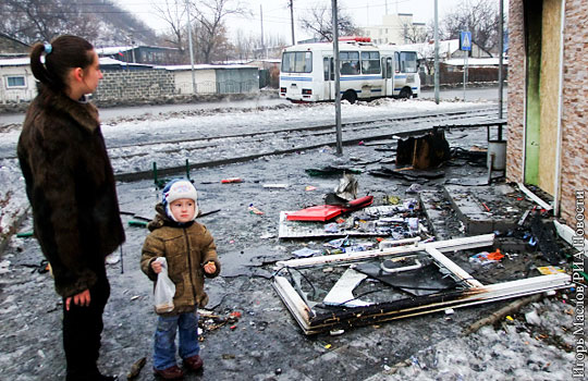 ДНР: В результате артобстрела Донецка погибли 13 человек