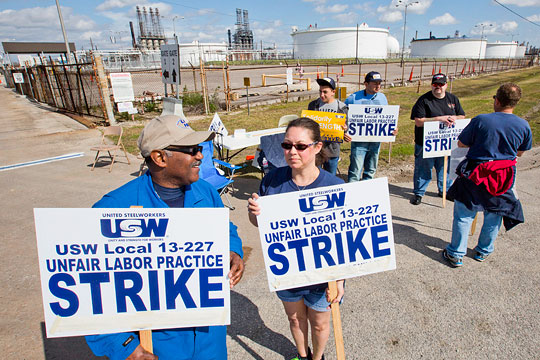 Забастовка работников нефтяной отрасли началась в США
