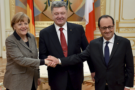 Киев: Основой переговоров Меркель, Олланда и Порошенко не был документ Путина