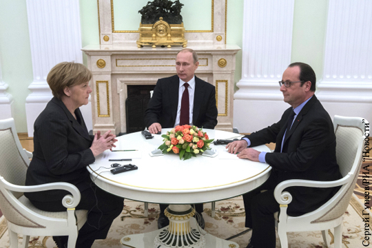 Меркель, Олланд и Путин договорились созвониться