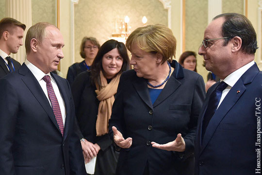 Меркель: Путин убедил ополченцев согласиться на перемирие