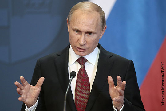 Путин заявил о поставках Западом оружия Украине