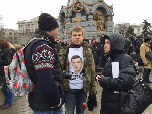 На акцию оппозиции в Москве приехал называвший себя организатором одесской бойни депутат Рады