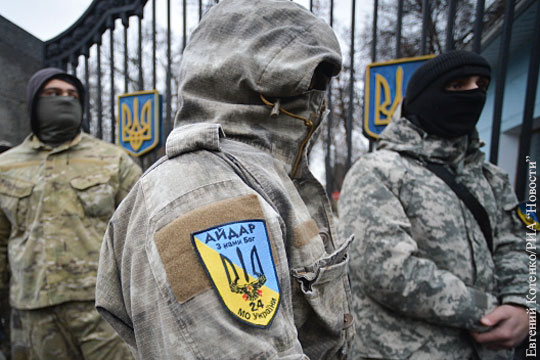 Украинское минобороны ликвидировало вооруженное формирование «Айдар»