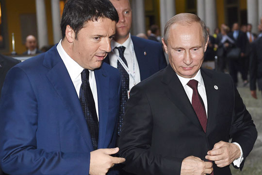 Путин и Ренци накануне Международного женского дня поговорили о «слабом поле»