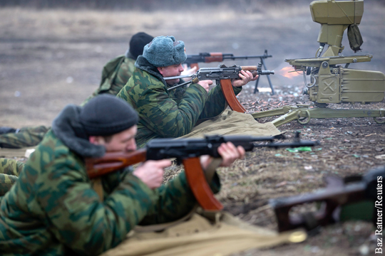 ДНР переходит от боевой стрельбы к учебной