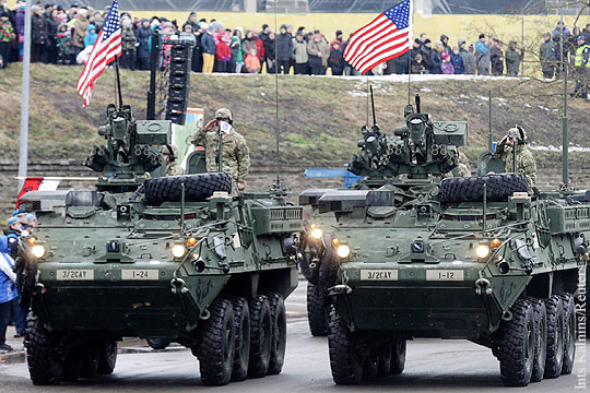 Американские военные запланировали марш по Европе