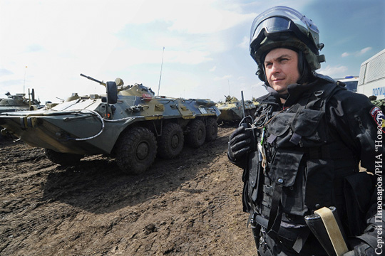 Внутренние войска отработали противодействие «Майдану»
