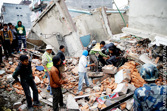 В Непале произошло новое землетрясение магнитудой 6,7
