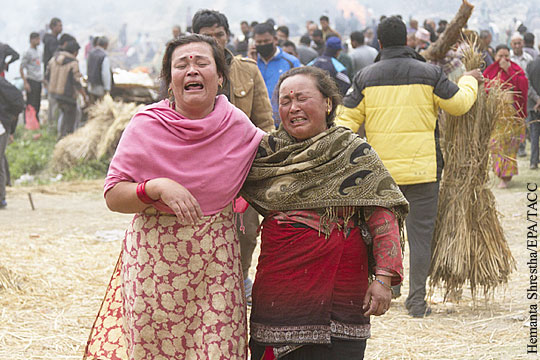 Число жертв землетрясения в Непале выросло до 2,5 тысяч