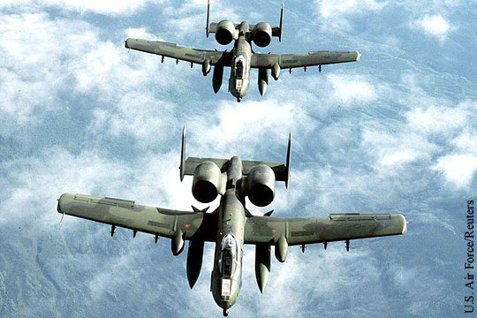 СМИ: В Эстонию прибыли американские штурмовики A-10 Warthog