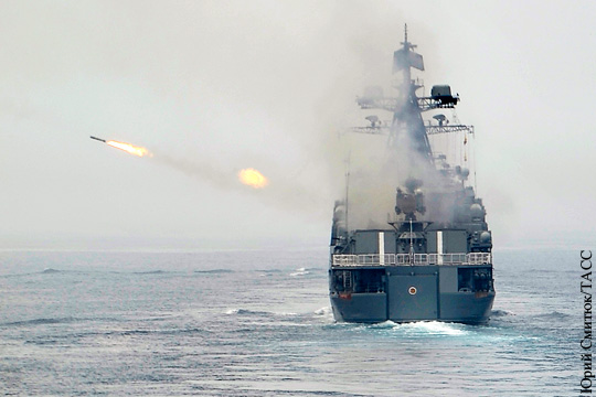 Корабли России и Китая приступили к стрельбам в Средиземном море