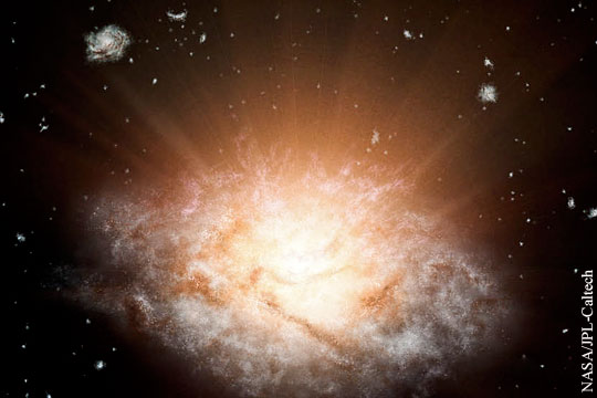 Обнаружена самая яркая из известных галактик