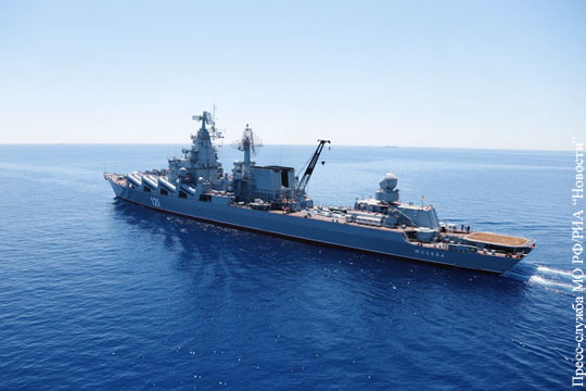 Флагман Черноморского флота вышел из Крыма в Средиземное море