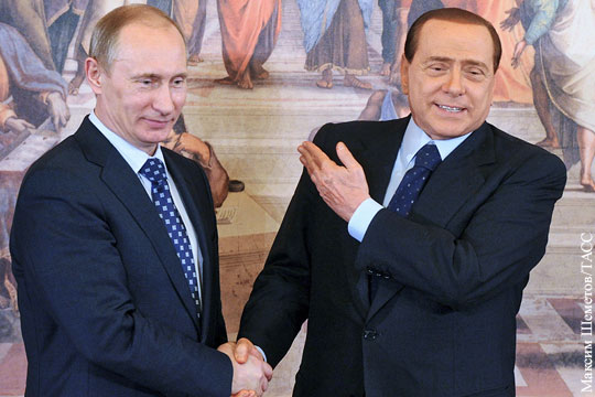 В Кремле не исключили встречи Путина и Берлускони в Риме