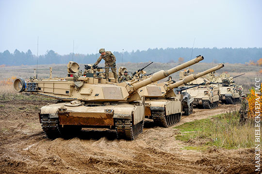 Минобороны пообещало ответить на размещение танков США в Восточной Европе
