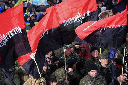 «Правый сектор» потребовал от Порошенко отказаться от минских соглашений