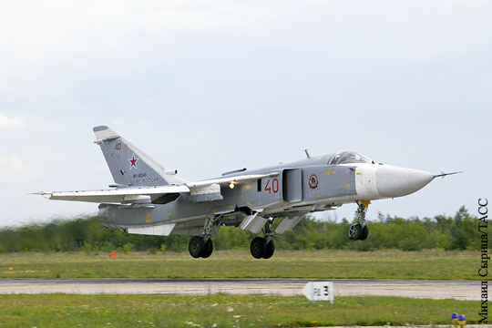Минобороны: Су-24М разбился сразу после взлета