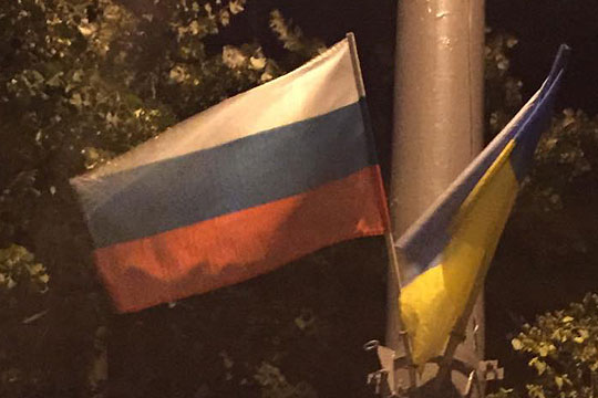 Украинский депутат принял болгарские флаги в Киеве за российские