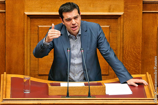 Ципрас: Грецию заставили выбирать между предложением кредиторов и банкротством