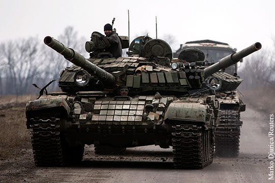 ОБСЕ зафиксировала отвод танков ополченцев с окраин Донецка