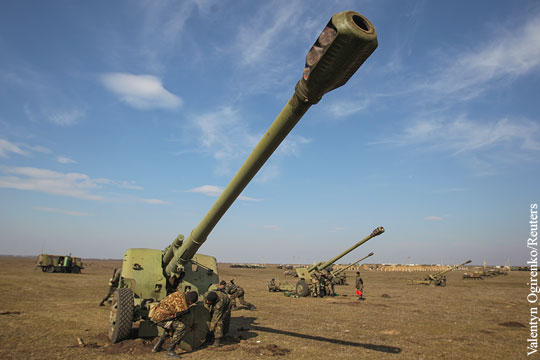 Украинские силовики запланировали артиллерийские учения под Мариуполем