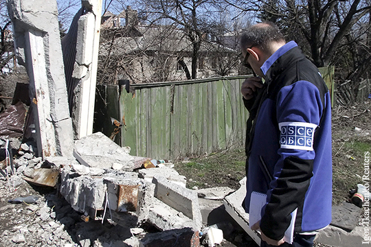 Наблюдатели ОБСЕ зафиксировали сильный обстрел центра Донецка