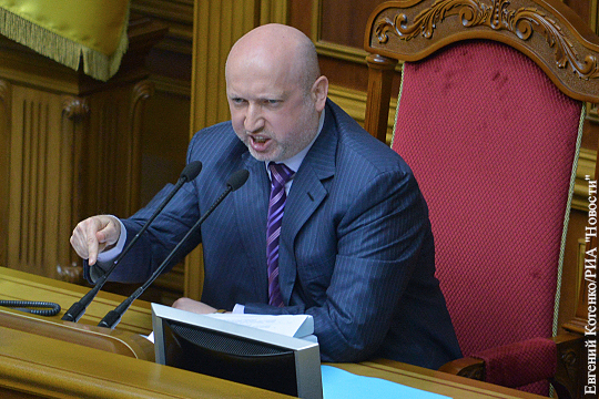 Турчинов назвал «кощунством» заявление ЛНР и ДНР об отводе военной техники