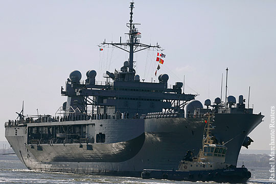 На флагмане шестого флота США в Хорватии произошел пожар