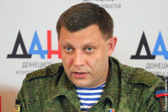Захарченко не исключил возобновления военных действий из-за срыва Киевом отвода техники
