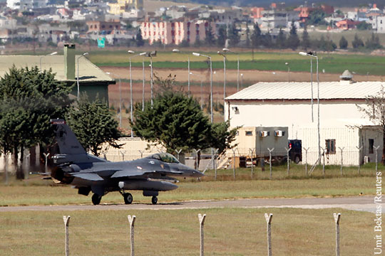 США перебросили на авиабазу «Инджирлик» в Турции шесть истребителей F-16