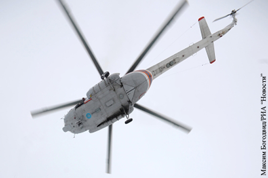 Вертолет МИ-8 упал в Охотское море