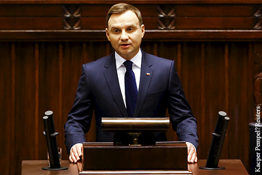 Президент Польши обвинил Россию в ухудшении двусторонних отношений