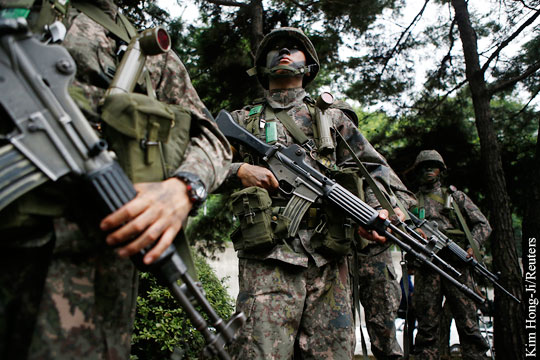 Войска Южной Кореи приведены в высшую степень боеготовности
