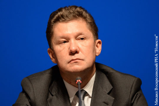 Миллер: Газпром не станет закачивать газ в украинские ПХГ
