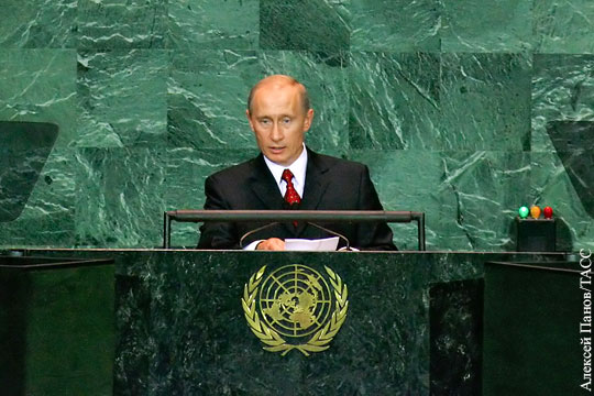 Ушаков рассказал о содержании речи Путина на Генассамблее ООН